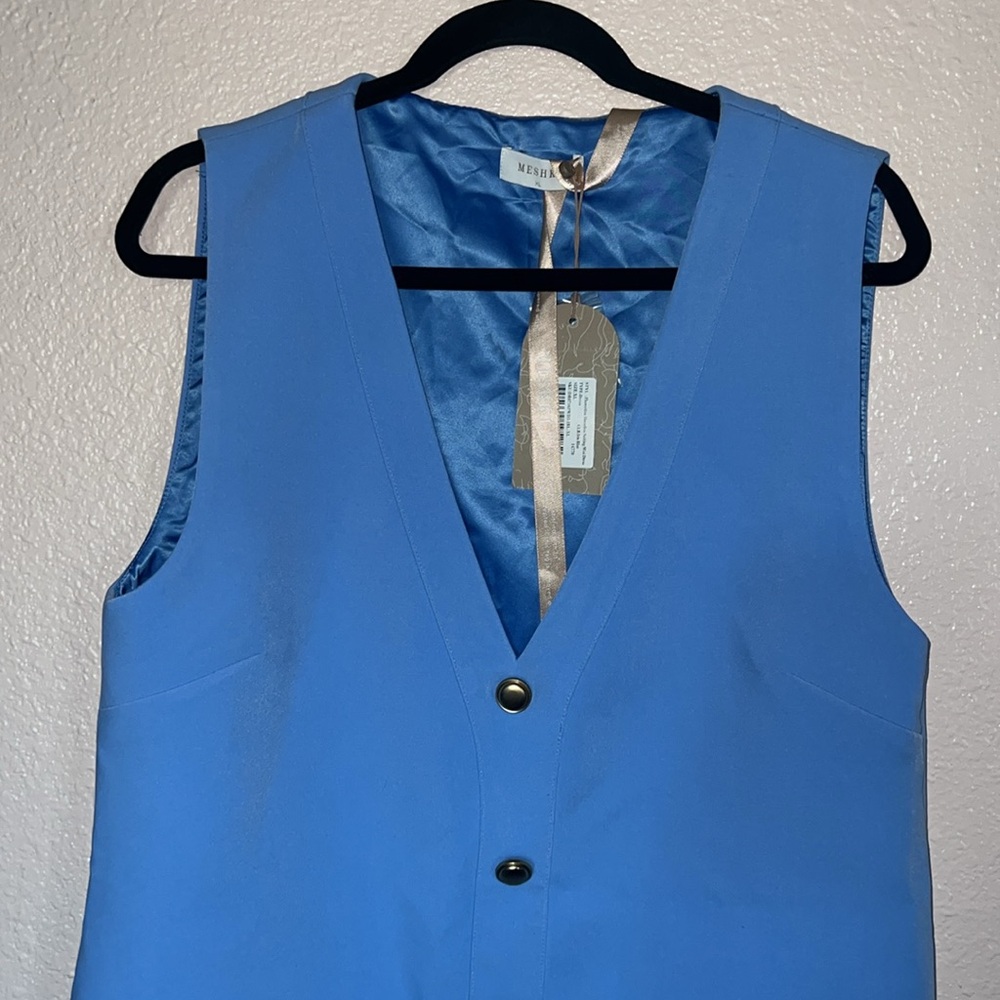 Meshki Blue Florentina Suiting Mini Dress - Picture 7 of 10